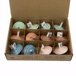 Träsnurra 12 st i display