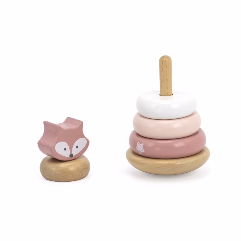 Stapelklossar trä räv