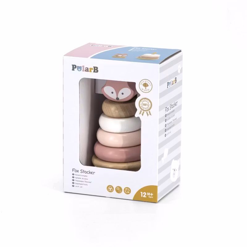 Stapelklossar trä räv