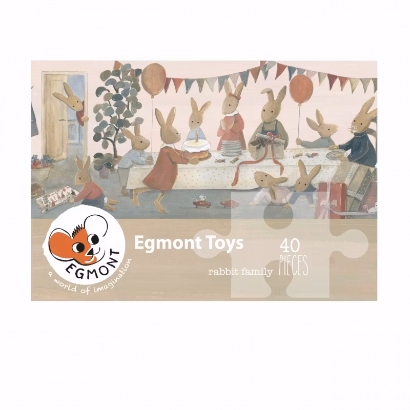 Golvpussel kanin födelsedag 40-bitar