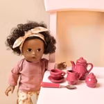 Dockservis körsbär 15-delar porslin