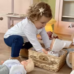 Picknickkorg rotting med spänne