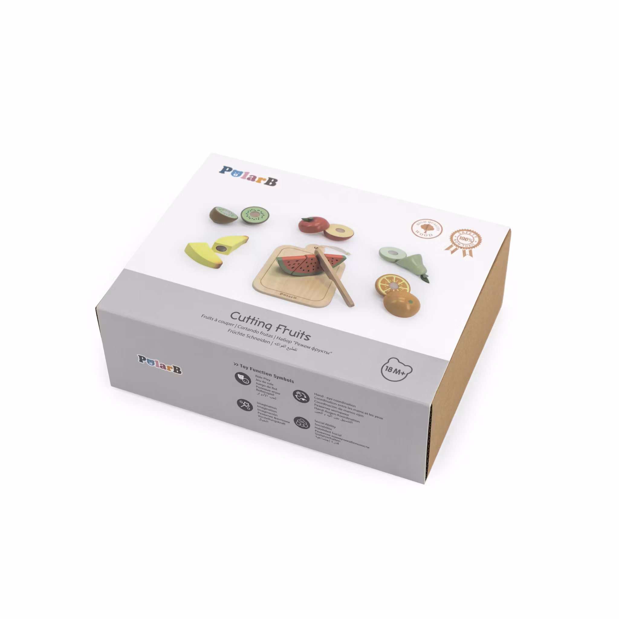 Frukt i trä att skära