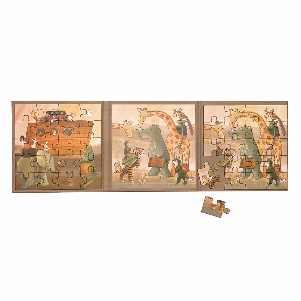 Magnetpussel Noas ark i pärm