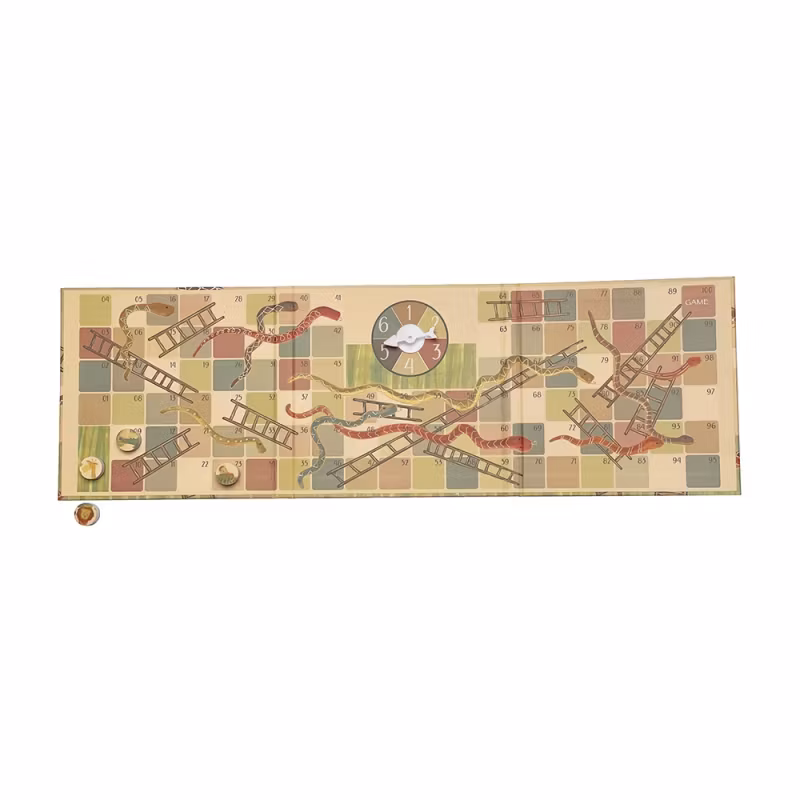 Magnetiskt spel ormar och stegar