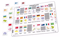 Memopussel land flagga 2 - Larsen