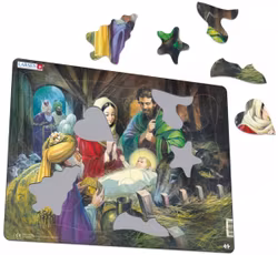 Pussel Julkrubba - Larsen