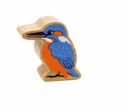 Kungsfiskare träfigur