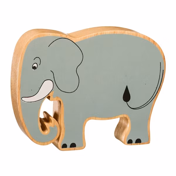 Elefant träfigur