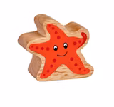 Sjöstjärna träfigur