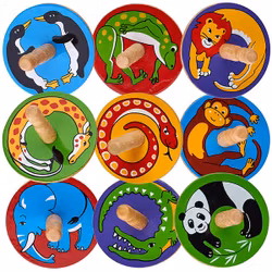 Snurror världens djur 18-pack