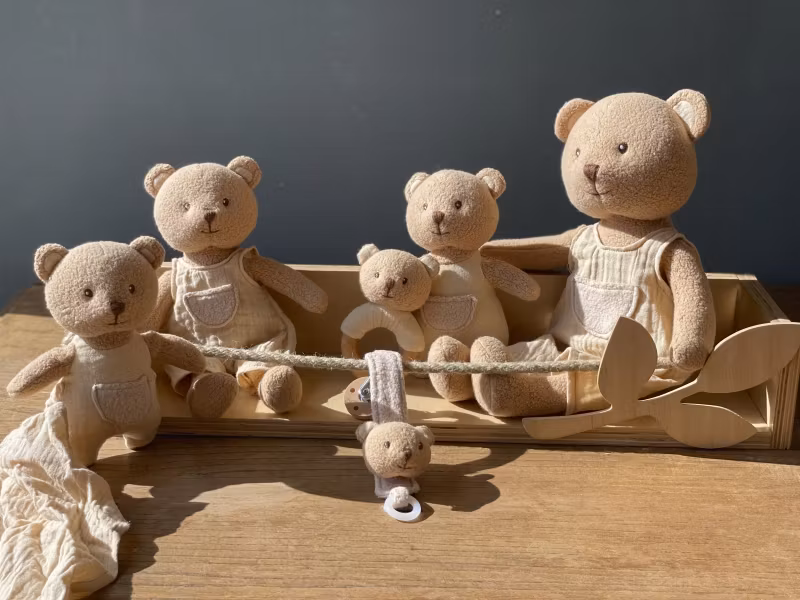 Napphållare Marcel björn - BIO cotton