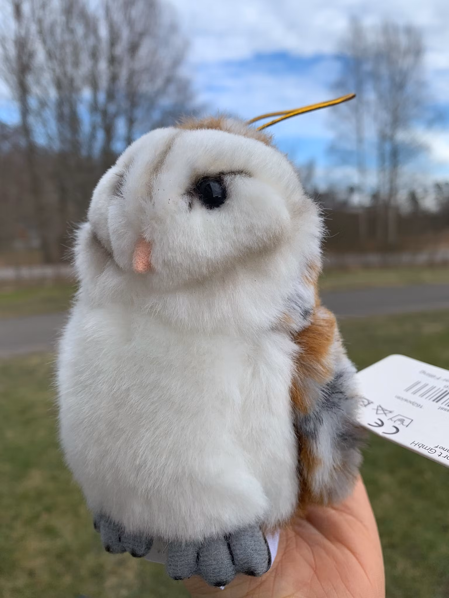 Hornuggla 3 färger plushie 13cm