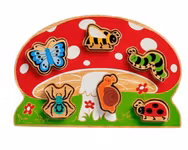 Blockpussel svamp med småkryp  Fair trade