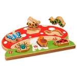 Blockpussel svamp med småkryp  Fair trade