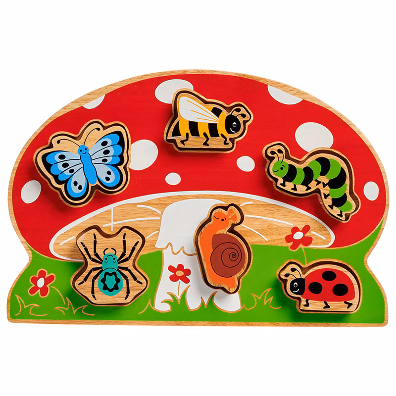 Blockpussel svamp med småkryp  Fair trade