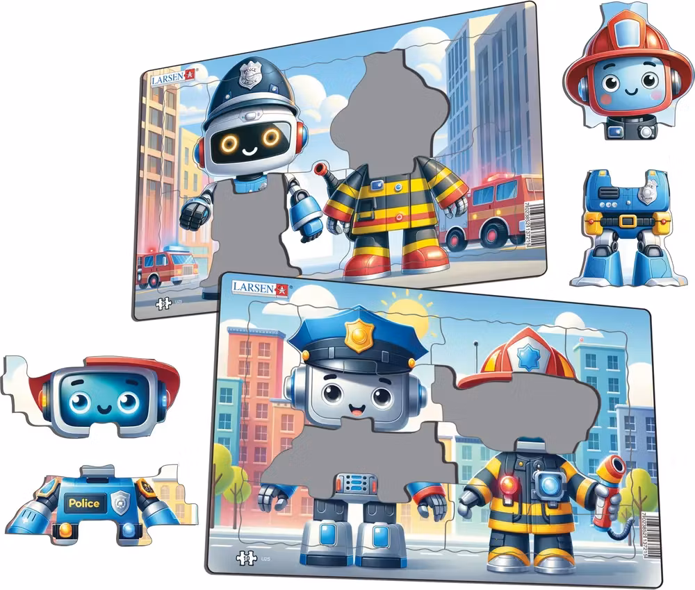 Robotpolis och robotbrandman - Larsen