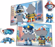 Robotpolis och robotbrandman - Larsen