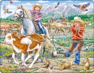 Cowboy och cowgirl - Larsen