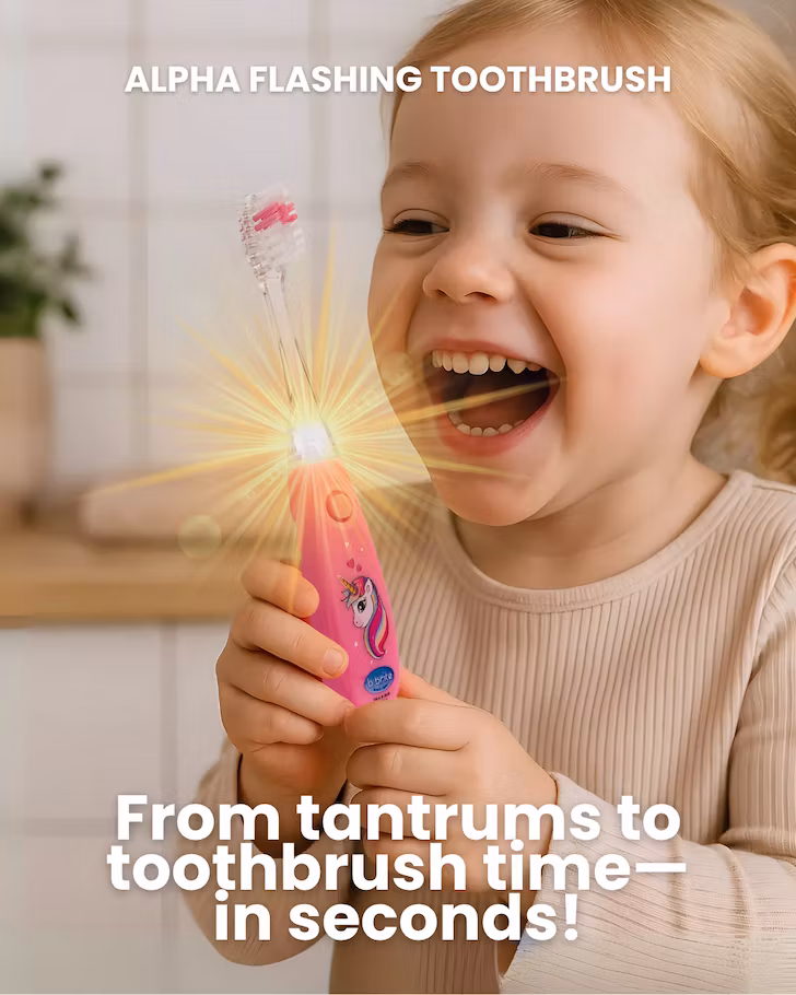B-brite Blinkande tandborste Alpha enhörning