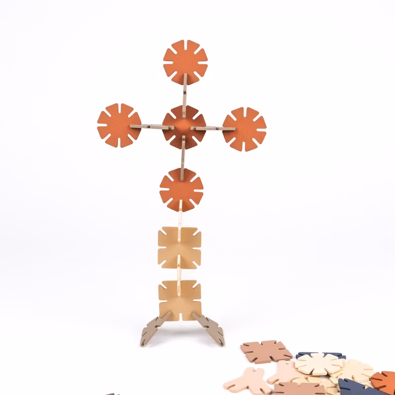 Bygga mönster fästpussel