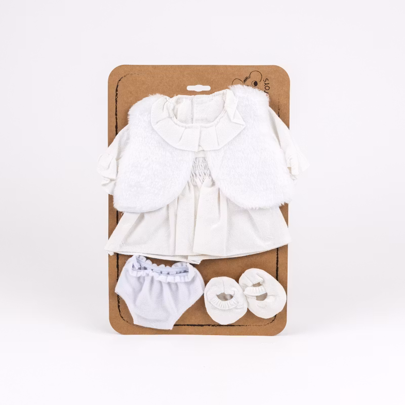 Dockkläder klänningset med jacka