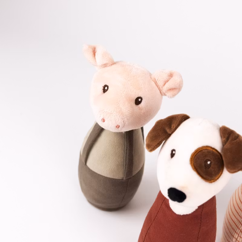 Bowlingspel kompisgäng djur