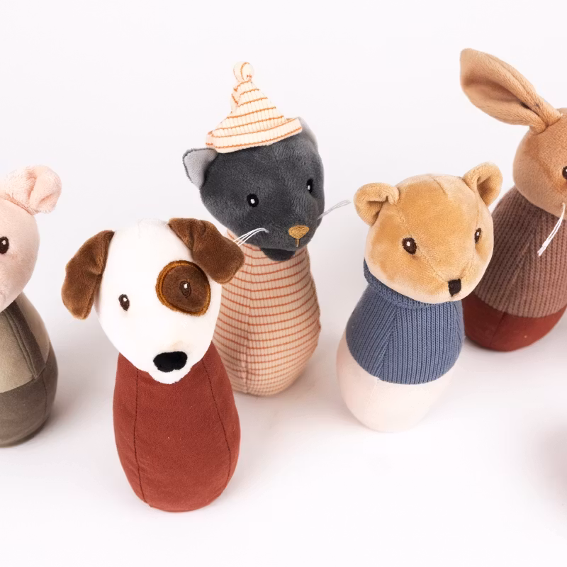 Bowlingspel kompisgäng djur