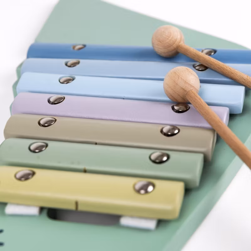 Xylofon färgfull krokodil