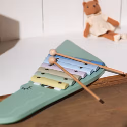 Xylofon färgfull krokodil