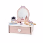 Spegelbyrå med tillbehör