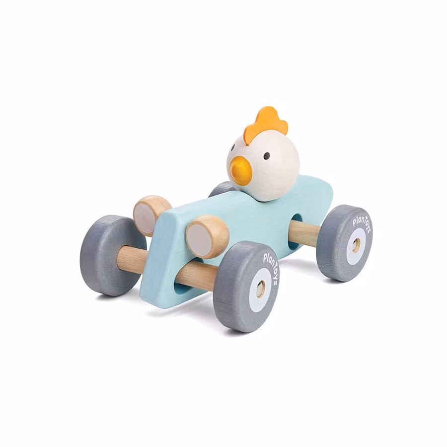 Chicken racing car