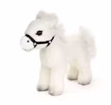 Häst stående svart/vit