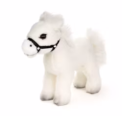 Häst stående svart/vit