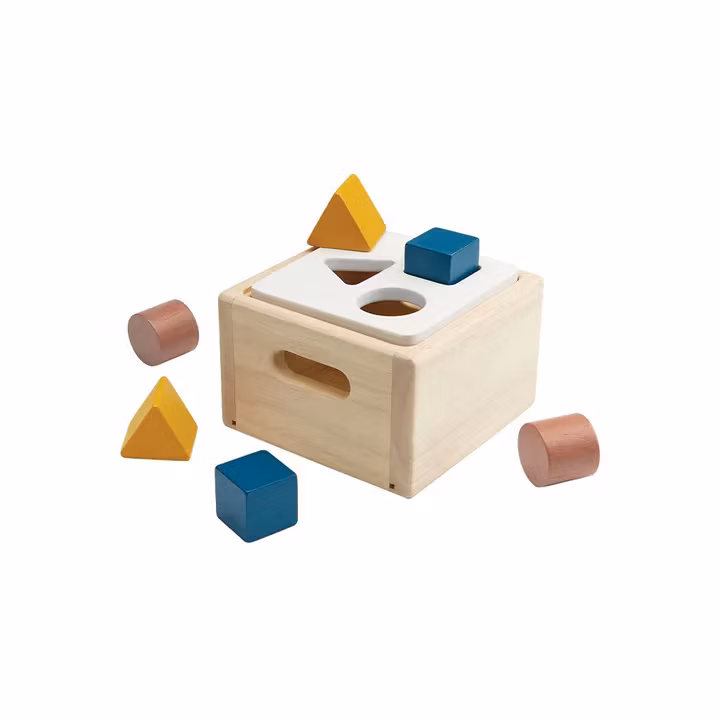 Sortera klossar i box