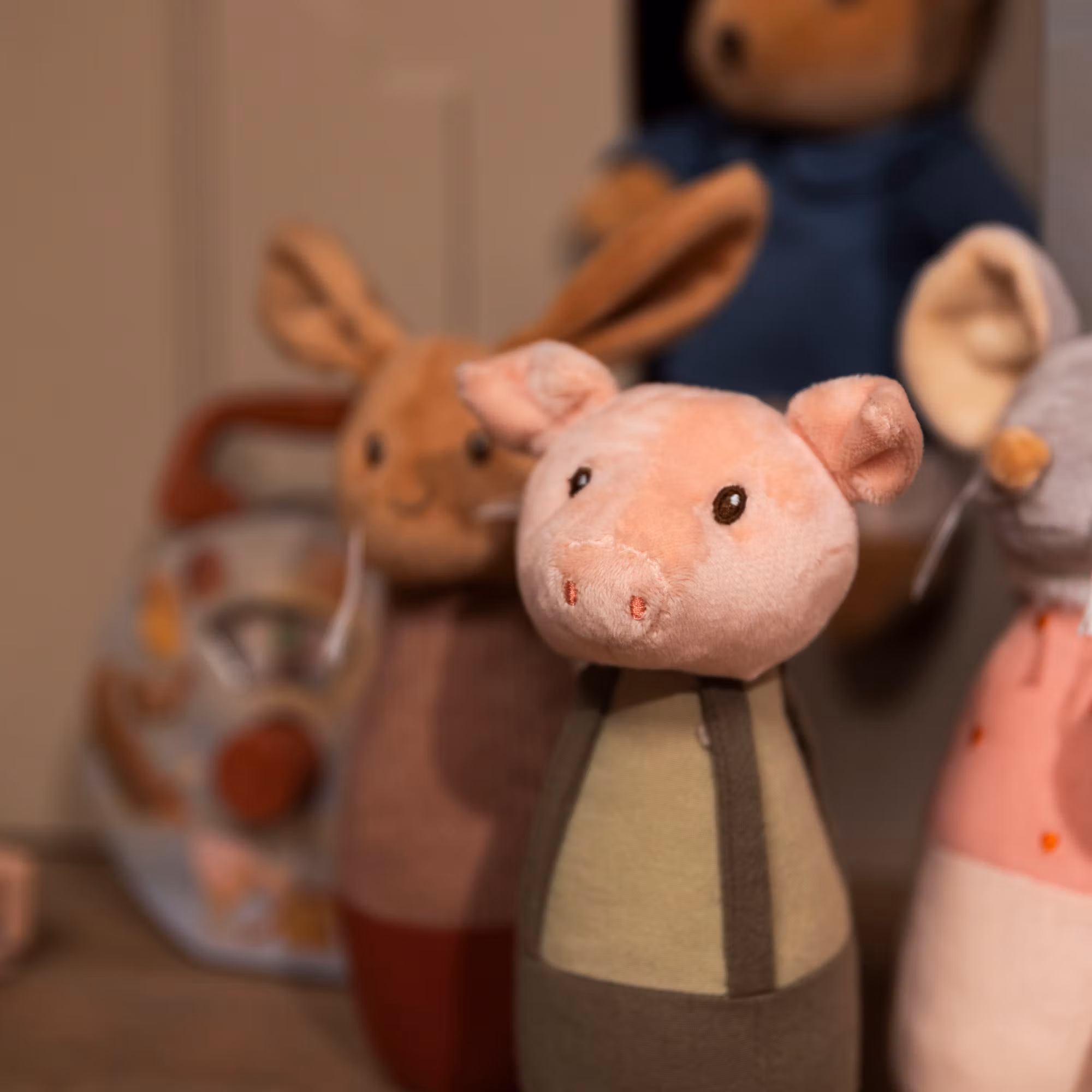 Bowlingspel kompisgäng djur