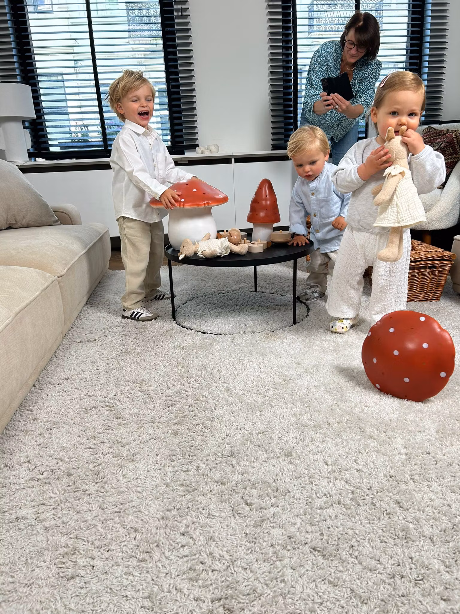 Svamplampa liten tegel