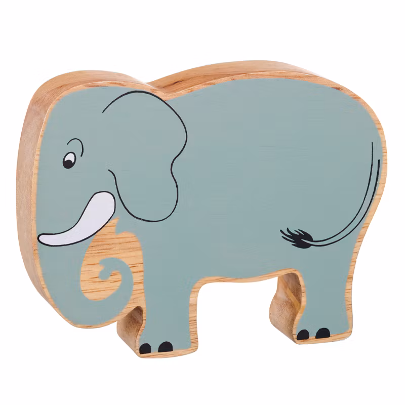 Elefant träfigur
