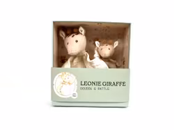 Leonie Giraff - presentset med snuttefilt & skallra