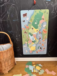 Sverigekarta magnetisk med whiteboard