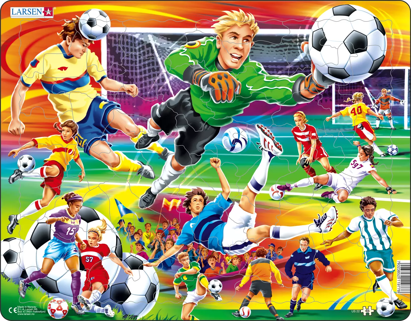 Fotbolls pussel - Larsen