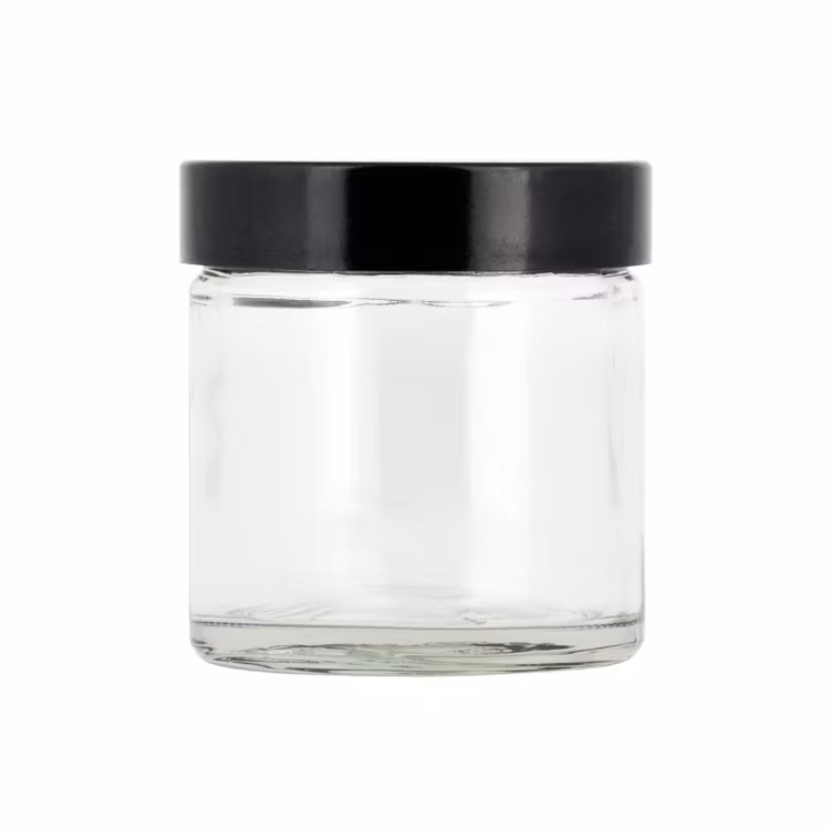 GLASBURK MED SVART LOCK