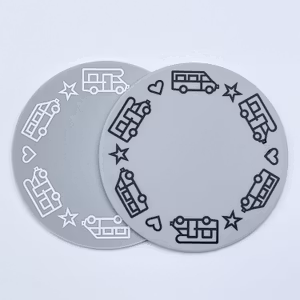 Glasunderlägg Husbil 2-pack