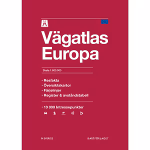 M Vägatlas Europa