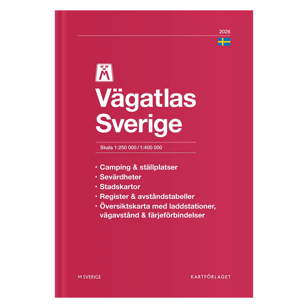 M Vägatlas Sverige 2026
