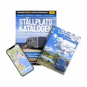 Sommarpaket: Ställplatskatalog, App, Loggbok