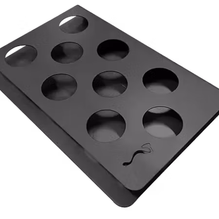 Ljushållare för braskamin, öppen spis