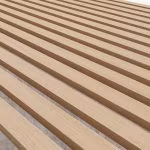 Populära Akupanelen ger vackra ribbväggar/tak, ljuddämpande. Beige akustikfilt eller svart