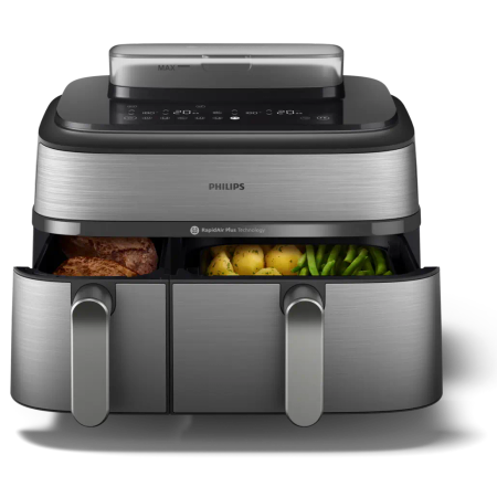 Airfryer 5000 Series Dual Basket med ånga