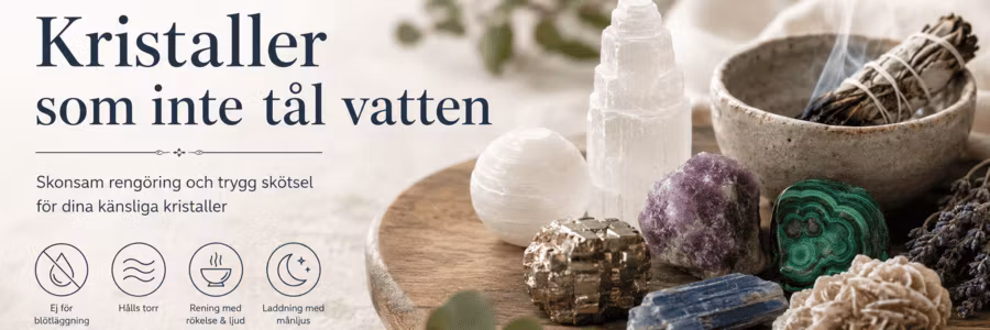 Kristaller som inte tål vatten